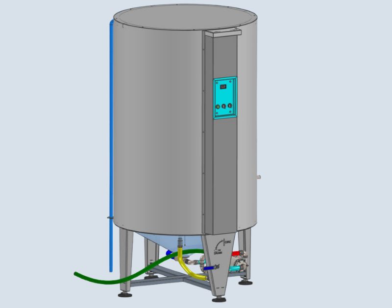 Water cremation tank